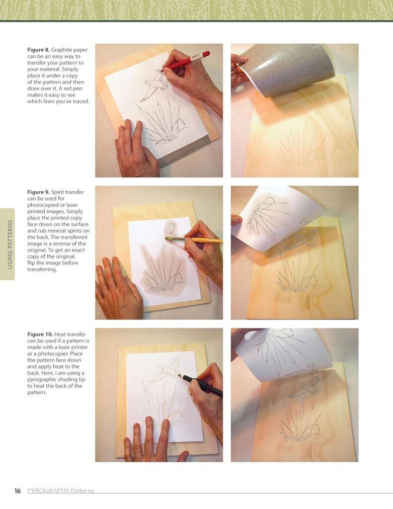 Pyrography Patterns: Basic Techniques and 30 Wildlife Designs for Woodburning (Fox Chapel Publishing) Large, Ready-to-Use Patterns, Both Line and Tonal, plus Tips  Advice from Artist Sue Walters     Paperback – February 1, 2014