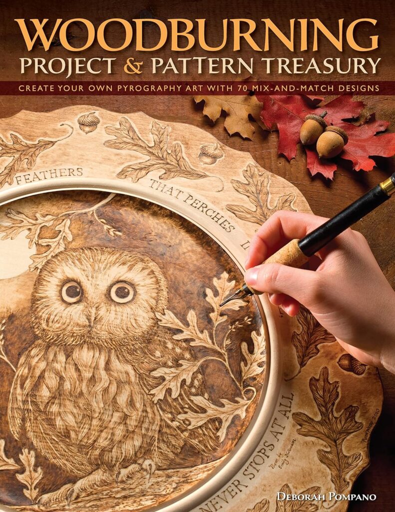 Woodburning Project  Pattern Treasury: Create Your Own Pyrography Art with 70 Mix-and-Match Designs (Fox Chapel Publishing) Step-by-Step Instructions for Both Beginners and Advanced Woodburners     Paperback – October 1, 2011