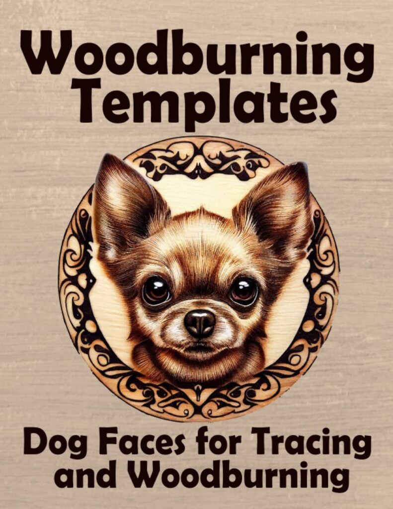 Woodburning Templates: Dog Faces for Tracing and Woodburning pyrography Paperback – May 11, 2023