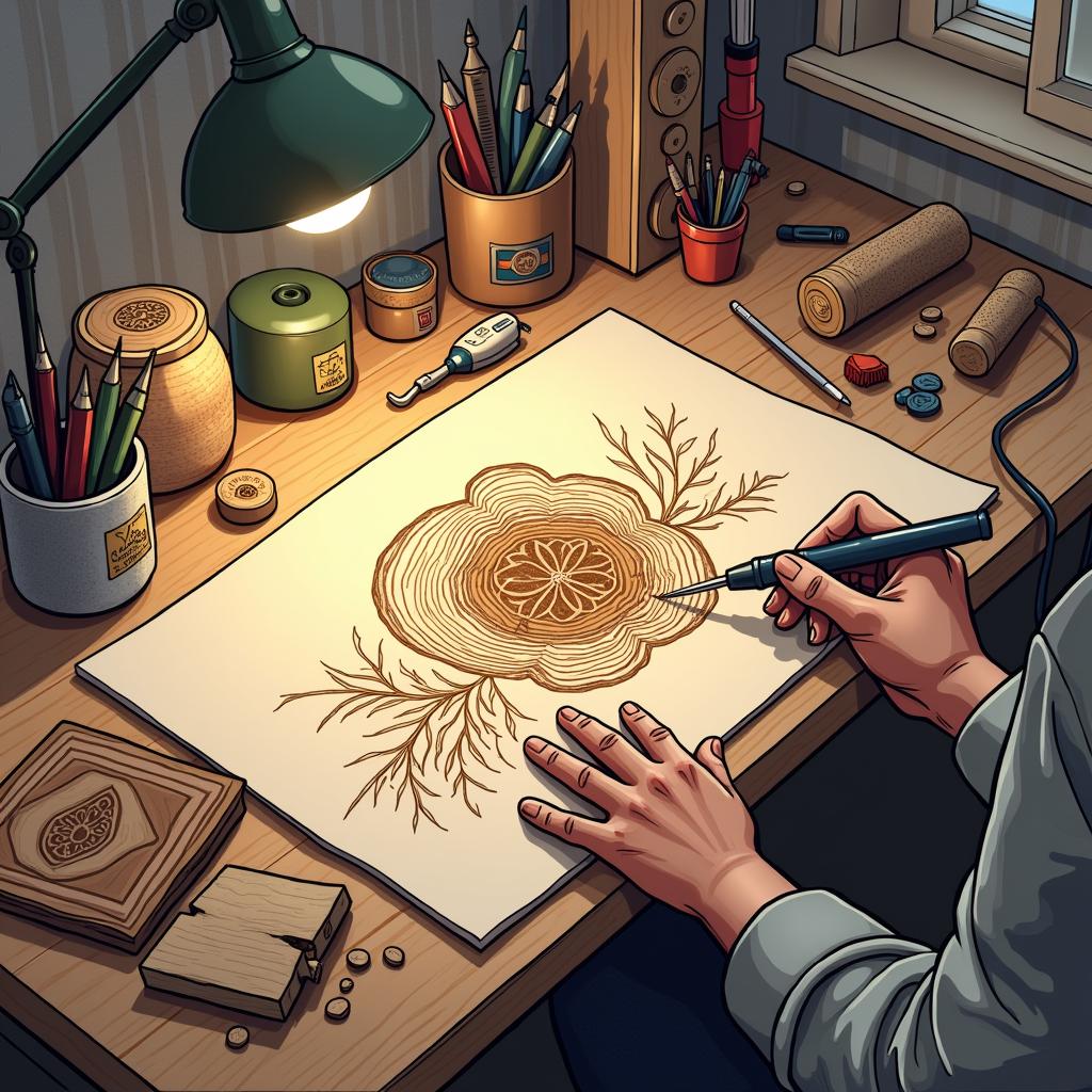 How To Use Pyrography Tools For Shading Effects