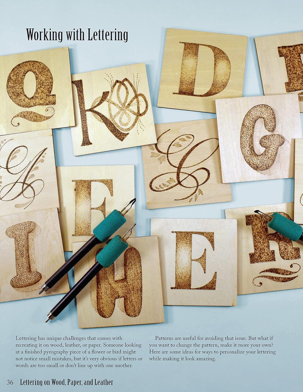 Lettering on Wood: A Pyrography Workbook Review