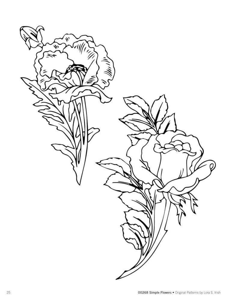 Simple Flowers Line Art Patterns for Carving, Pyrography  Crafts (Fox Chapel Publishing) 21 Original Designs by Lora Irish of Lilies, Orchids, Roses, Sunflowers, Daisies, Forget Me Nots, and More     Paperback – May 31, 2021