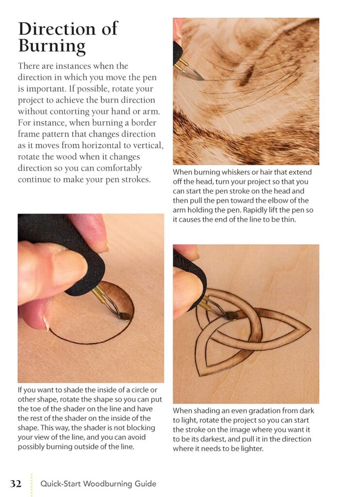 Quick-Start Woodburning Guide (Fox Chapel Publishing) Beginner-Friendly Pocket-Size Handbook to Getting Started in Pyrography with Basics on Equipment, Techniques, Pen Types, Safety, Finishing,  More     Paperback – September 7, 2020